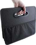 Foldable Car Organizer - Trunk Organizer and Storage for Car, SUV, Sedan (Oxford Cloth - Black, 20.5" x 12.4")