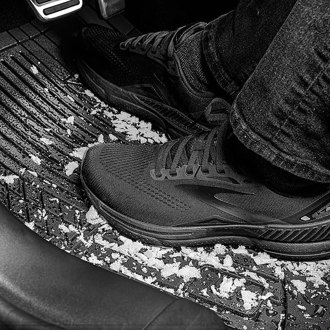 Husky Liners Uni-Fit | Universal Automotive Floor Mats | All Weather Protection for Cars, Trucks, Vans, SUV's | Easy Trim-to-Fit, Black, 4 pcs. - 51509