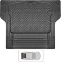 VaygWay Heavy Duty Cargo Liner Trunk Floor Mat – All Weather Trunk Protection Floor Mat - Black Rubber Trimmable Durable Cargo Auto Mat – Universal Fit Car SUV Truck Auto