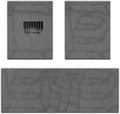 FH Group Car Floor Mats - All Weather Full Set of Gray Rubber Floor Mats for Cars, Ultra DIY Waterproof, Trimmable Automotive Floor Mats for Sedan, Van, SUVs and Truck Mats