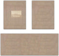 FH Group Car Floor Mats - All Weather Full Set of Beige Rubber Floor Mats for Cars, Ultra DIY Waterproof, Trimmable Automotive Floor Mats for Sedan, Van, SUVs and Truck Floor Mats