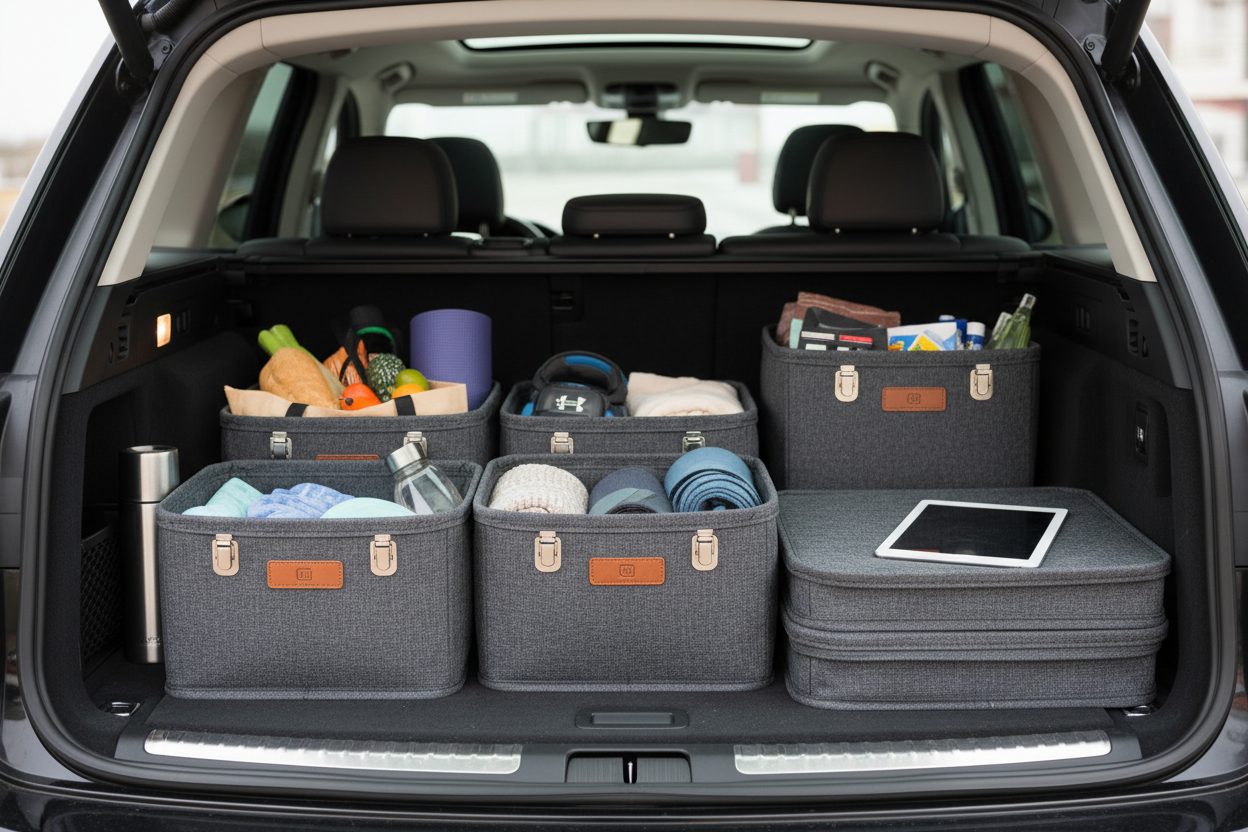 using the car Foldable Storage Boxes